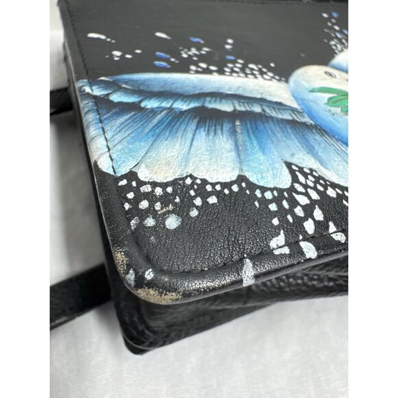 Anuschka Handpainted Leather Crossbody Organizer - Picture 12 of 13